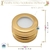 Tampa Luxo Ouro Listrada com Furo Rosca 28/410 (1Un) - comprar online