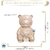 Enfeite Urso de Cerâmica Rosé 7x4,5 (1un) - comprar online