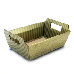 Cesta Papel Cartão N°4 Ouro (17x24,5x8)