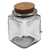 Pote de Vidro Quadrado Com Rolha 200ml (1un) - comprar online