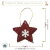 Pendente Estrelas Floco de Neve Vermelho e Amarelo (2un) na internet
