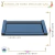 Bandeja De Vidro Espelhado Azul 20x11cm (1Un) - Império das Essências