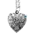 Colar para Aromaterapia Relicário Coração Corrente Prateado (1un)