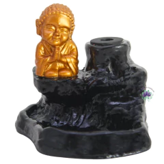 Incensário Cascata Pedras com Buda Reverenciando (1un)