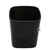 Pote de Vidro para Velas Quadrado Citrino Preto 200ml (1un) - Império das Essências
