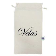 Saco de Algodão Velas Artesanal 15x26 (1un)