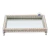Bandeja Retangular Espelhada Strass Prata 23x13 (1un)