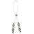 Pingente Prata com Cristal Champagne (1un) - comprar online