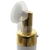 Frasco Espumador Branco e Ouro com Escova de Silícone 100ml (1un) - comprar online