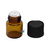 Vidro Âmbar 1ml Gotejador Com Tampa Preta (1un) - comprar online