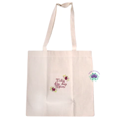 Sacola de Algodão com Alça Feliz Dia Das Mães 32X32 (1un)