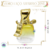 Vidro Porta Perfume Laço Amarelo 20ml com Tampa e Válvula Spray (1un) - Império das Essências