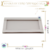 Bandeja de Vidro Espelhado Nude 20x11cm (1Un) - Império das Essências