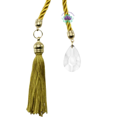 Cordão São Francisco Bia Dourado com franja e Gota (un)