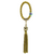 Argola cordão dourado com pingente e franja dourado (un) - comprar online