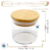 Pote de Vidro Cilindrico Com Tampa de Madeira 140ml (1un) na internet