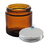 Pote De Vidro Âmbar Com Tampa Prata 100ml (un) - comprar online