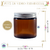 Pote De Vidro Âmbar Com Tampa Prata 100ml (un) na internet