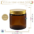 Pote De Vidro Âmbar Com Tampa Ouro 230ml (un) na internet