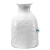 Enfeite Vaso De Cerâmica Desenhado Flores Branco 7,5x6cm (un)