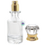 Vidro Porta Perfume Cilíndrico Com Detalhes Ouro 30ml (un) - comprar online