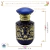 Vidro Porta Perfume Luxo Azul com Ouro 50ml (un) - Império das Essências