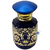 Vidro Porta Perfume Luxo Azul com Ouro 50ml (un) na internet