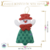 Enfeite Boneco de Neve Verde e Vermelho 14x8cm (Un) na internet