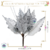 Pick Flor Natalina c/Glitter Prata 25x16cm (Un) na internet