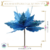 Pick Flor Natalina c/Glitter Flor Azul 25x16cm (Un) na internet