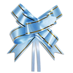 Laço Mágico Para Presentes Azul Claro Com 10 Unidades