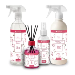 Kit Pimenta Rosa Água Perfumada + Difusor de Aromas + Home Spray + Passa Fácil - comprar online