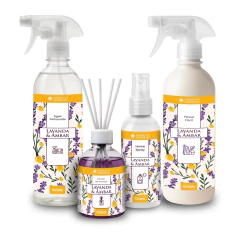 Kit Lavanda & Âmbar Água Perfumada + Difusor de Aromas + Home Spray + Passa Fácil - comprar online