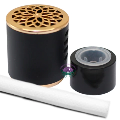 Tampa Difusor Ancara Preto com Dourado com rosca 28/410 (un) - comprar online