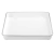 Bandeja Plástica Quadrada Com Borda Prata 25,5x25,5cm (un) - comprar online