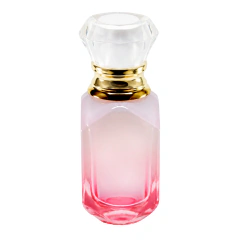Vidro Porta Perfume Valência Branco com Rosa Degrade 30ml (un) - comprar online