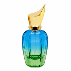 Vidro Porta Perfume Xerjoff Azul com Verde Degrade 50ml (un) - comprar online