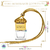 Vidro Aromatizador Quadrado 5ml com Tampa Ouro (Un) na internet