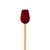 Vareta Botão de Madeira Vermelho 28x4mm (1un) - comprar online