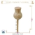 Vareta Tulipa Vasinho de Madeira Natural 28x4mm (1un) - comprar online