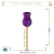 Vareta Tulipa Vasinho de Madeira Roxo 28x4mm (1un) - comprar online