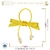 Laço Beca com Miçanga Amarelo (1un) - comprar online