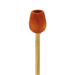 Vareta Botão de Madeira Laranja Mini 14x4mm (1un)