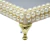 Bandeja Quadrada Espelhada Atria com Pérola 16x16 (1un) - comprar online