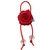 Laço Rosa com Miçanga Vermelha (1un) - comprar online