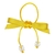 Laço Beca com Miçanga Amarelo (1un)