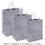 Sacola Prata G.G Kraft 25x20x8cm (1Un) na internet