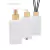 Vidro Paris Square Branco 250ml Rosca 28/410 (1un) - comprar online