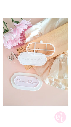SET Cortantes + Stamp Mamá corazon con doble fondo - comprar online