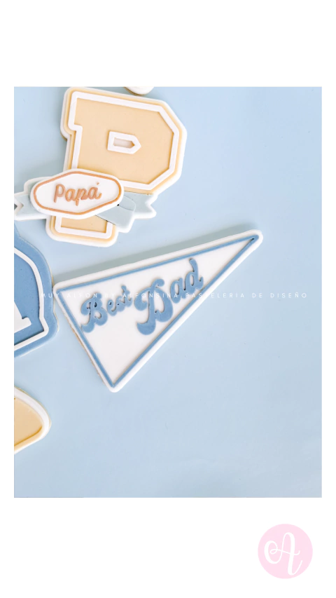 Stamp + Cortante Banderito BEST DAD - comprar online